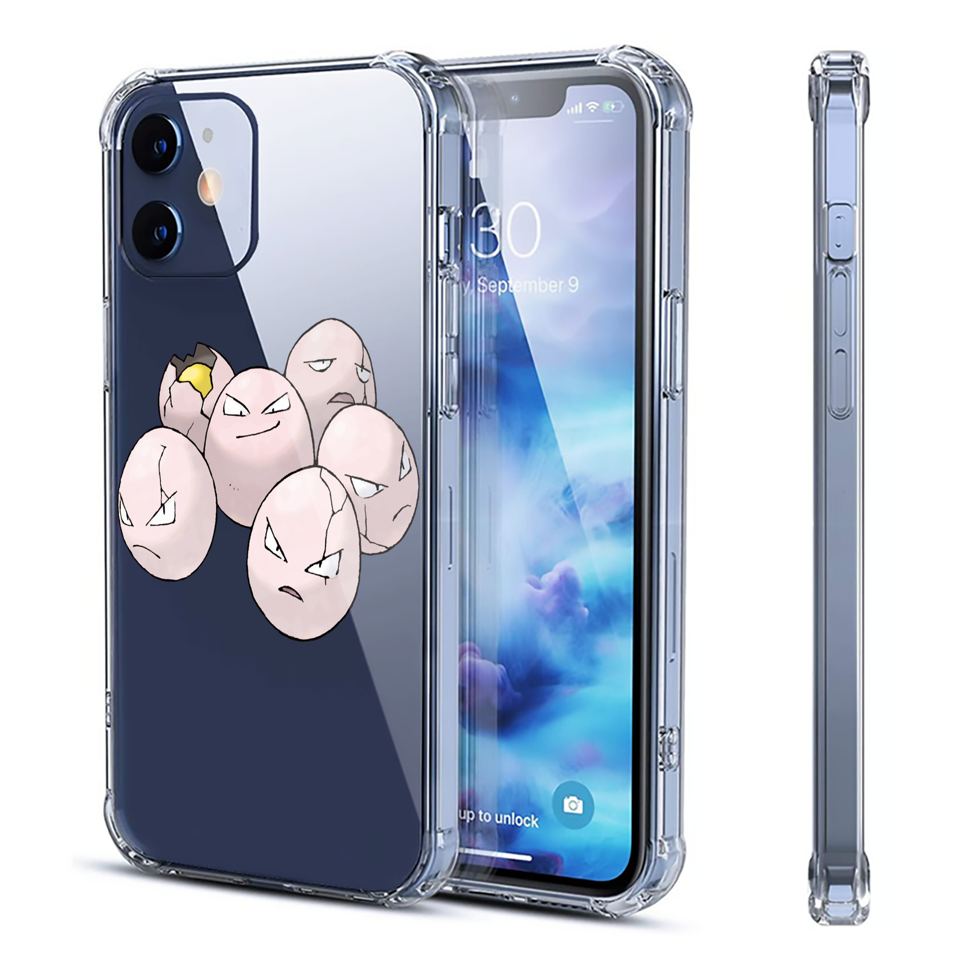 （画像用） ポケットモンスター Pokémon 【iPhone 12シリーズ対応】透明スマホケース（クリアソフトケース）